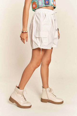 ADORA Drawstring Shorts with Pockets - 1985 the VAULT Boutique