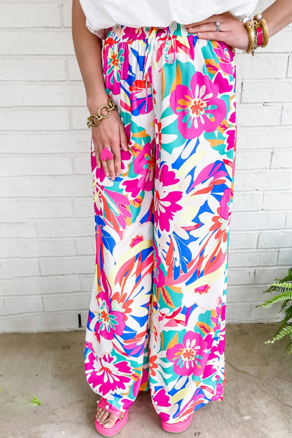 Printed Wide Leg Pants - 1985 the VAULT Boutique