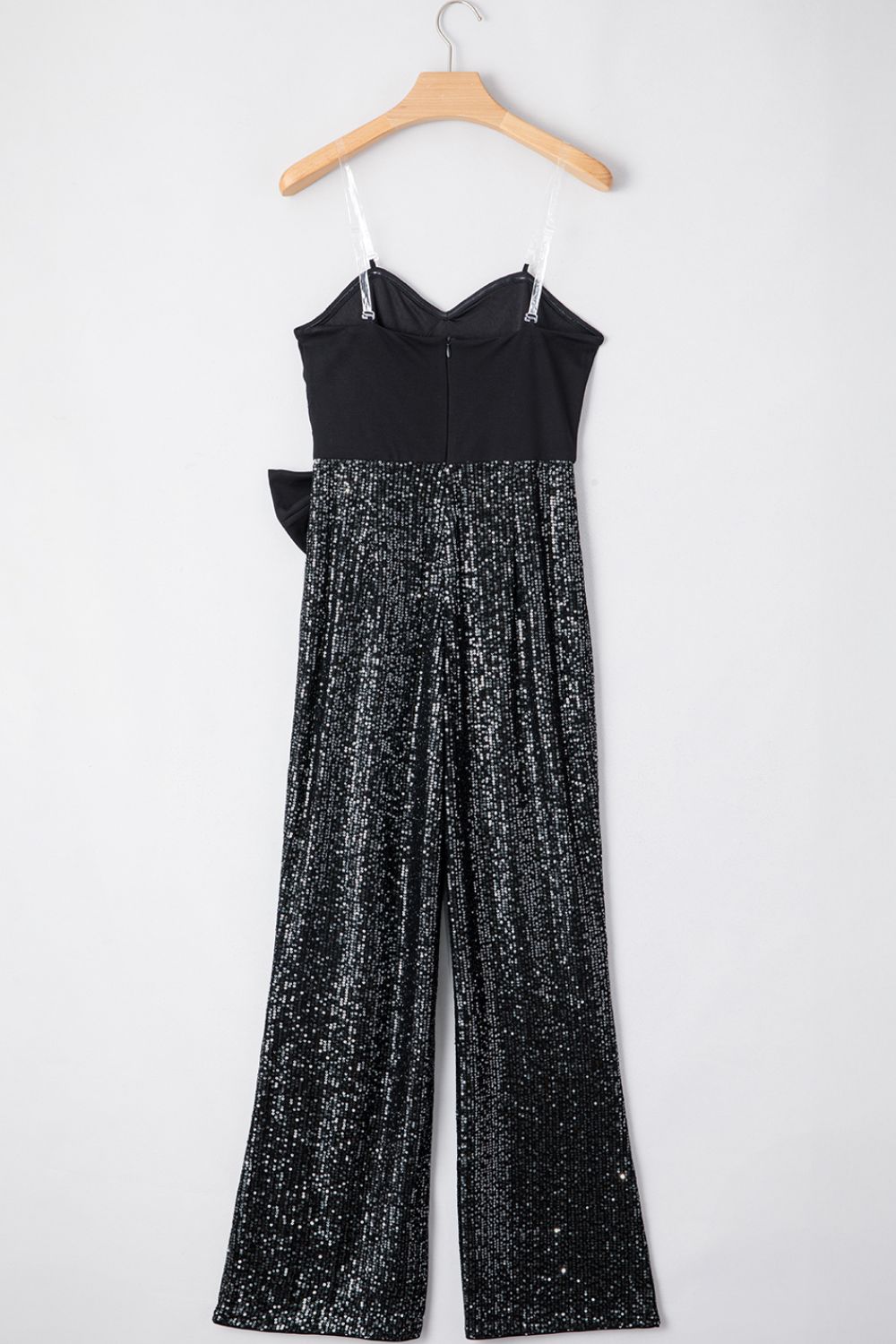 Bow Sequin Wide Leg Jumpsuit - 1985 the VAULT Boutique