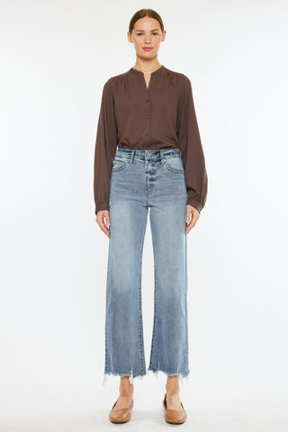 Kancan High Rise Slim Wide Leg Jeans - 1985 the VAULT Boutique