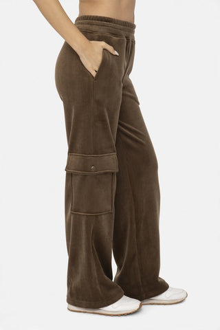 Mono B Elastic Waist Corduroy Cargo Pants - 1985 the VAULT Boutique