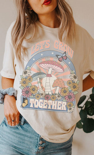 Retro Lets Grow Together Oversized Graphic Tee - 1985 the VAULT Boutique