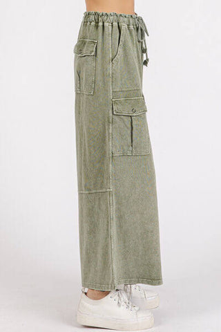 Mittoshop French Terry Cargo Wide Leg Pants - 1985 the VAULT Boutique