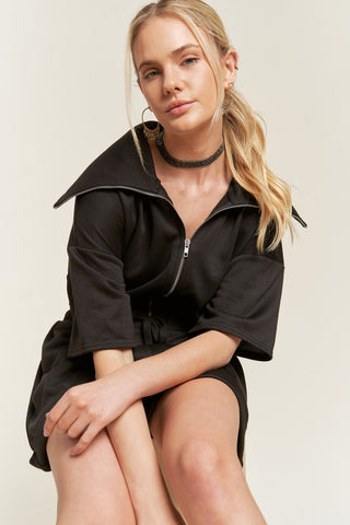 TERRY ZIP FRONT ROMPER - 1985 the VAULT Boutique