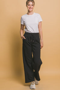 Love Tree Drawstring Wide Leg Sweatpants with Pockets - 1985 the VAULT Boutique