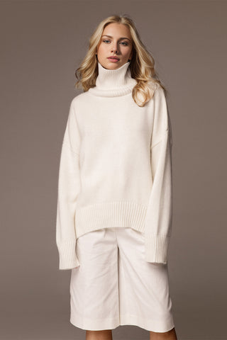 Basic Bae Turtleneck Dropped Shoulder Long Sleeve Sweater - 1985 the VAULT Boutique