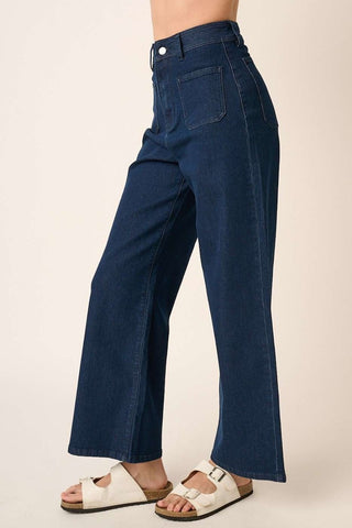 Mittoshop High Waist Wide Leg Jeans - 1985 the VAULT Boutique