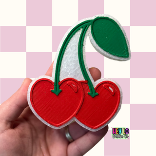 Heart Cherries Hanging Car Freshie - Pre Order (Ship Date Jan 31st)