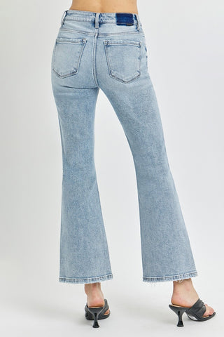 RISEN Full Size High Rise Ankle Flare Jeans - 1985 the VAULT Boutique