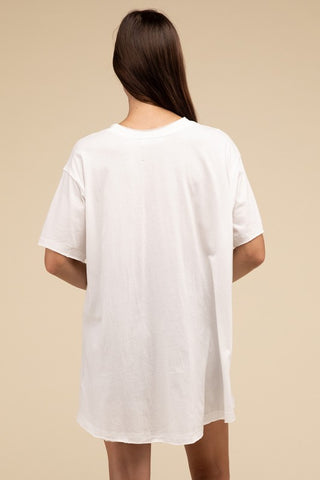 Basic Cotton Drop Shoulder Oversized Top - 1985 the VAULT Boutique