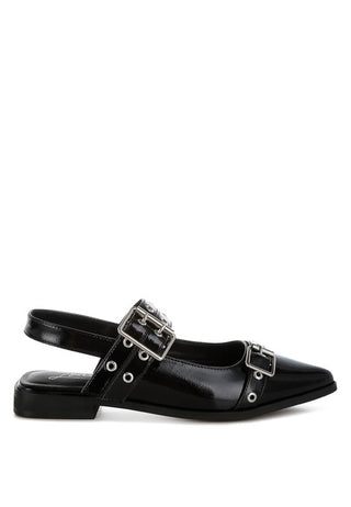 Betula Eyelets & Buckle Detail Flats - 1985 the VAULT Boutique