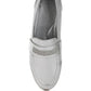 Eden Ode Rhinestone Strap Metallic Loafers - 1985 the VAULT Boutique