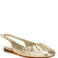 Berni Metallic Square Toe Flat Slingbacks - 1985 the VAULT Boutique