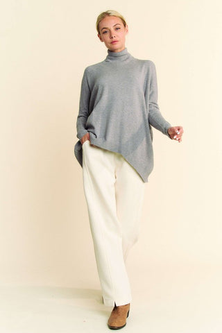 Davi & Dani Turtleneck Long Sleeve Knit Top - 1985 the VAULT Boutique