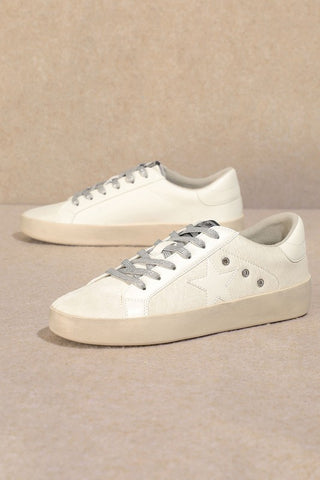 Joyfull Lace Up Star Low Top Sneakers - 1985 the VAULT Boutique