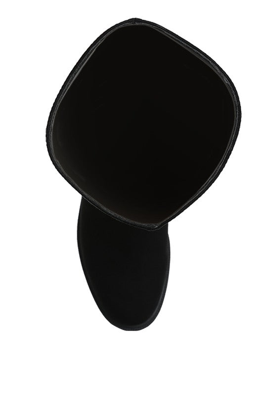 Chiru Round Toe Microfiber Calf Boots - 1985 the VAULT Boutique