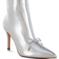 Capper Bow Detail Metallic High Ankle Boots - 1985 the VAULT Boutique