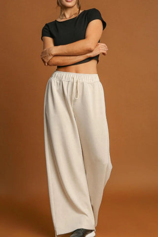 Drawstring Wide Leg Pants - 1985 the VAULT Boutique