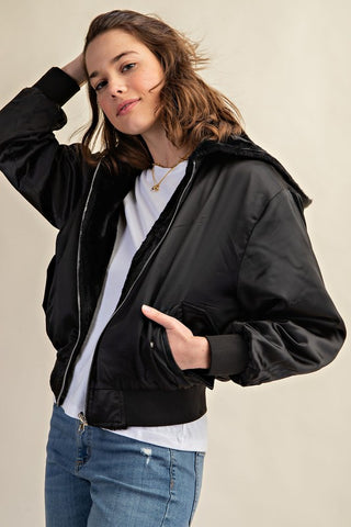 REVERSIBLE ALL WEATHER FUR LINED BOMBER JACKET - 1985 the VAULT Boutique