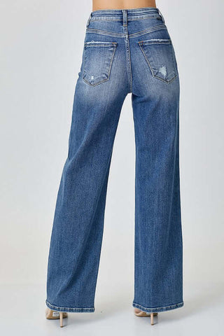 RISEN High Waist Jeans with Pockets - 1985 the VAULT Boutique