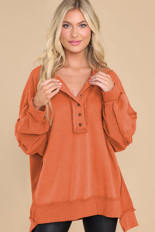 Exposed Seam Long Sleeve Sweatshirt - 1985 the VAULT Boutique