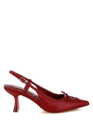 Danvers Kitten Heel Pointy Slingbacks - 1985 the VAULT Boutique