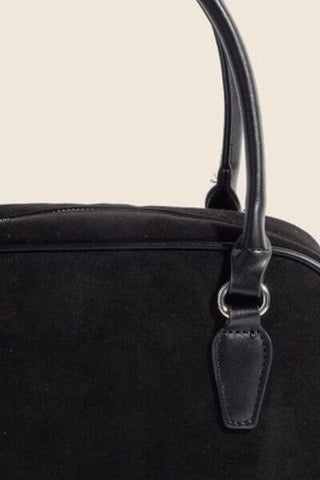 Fame Faux Leather Handle Boxy Handbag - 1985 the VAULT Boutique