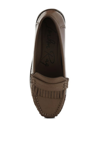 Croyda Fringed Nubuck Loafers - 1985 the VAULT Boutique