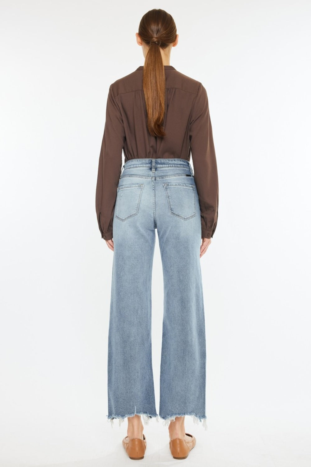 Kancan High Rise Slim Wide Leg Jeans - 1985 the VAULT Boutique