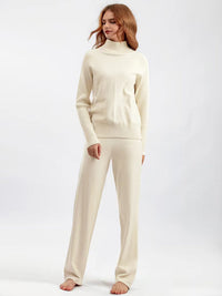 Basic Bae Turtleneck Raglan Sleeve Top and Pants Sweater Set - 1985 the VAULT Boutique