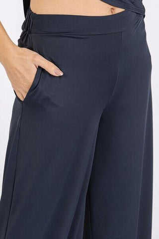 Mittoshop Yoga Air Stretch Elastic Waist Wide Leg Pants - 1985 the VAULT Boutique