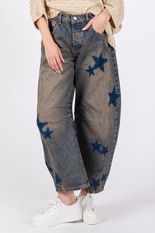 SAGE + FIG Star Wide Leg Jeans with Pockets - 1985 the VAULT Boutique