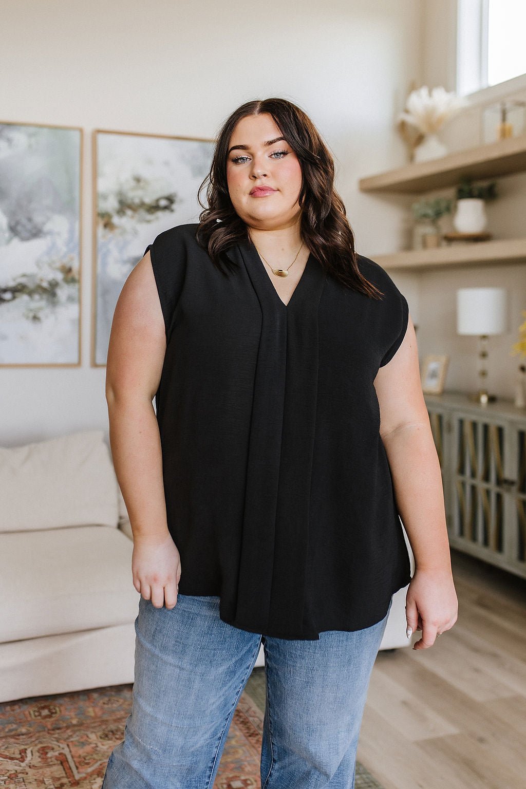 Elevate Everyday Blouse in Black - Happily Ever Atchison Shop Co.