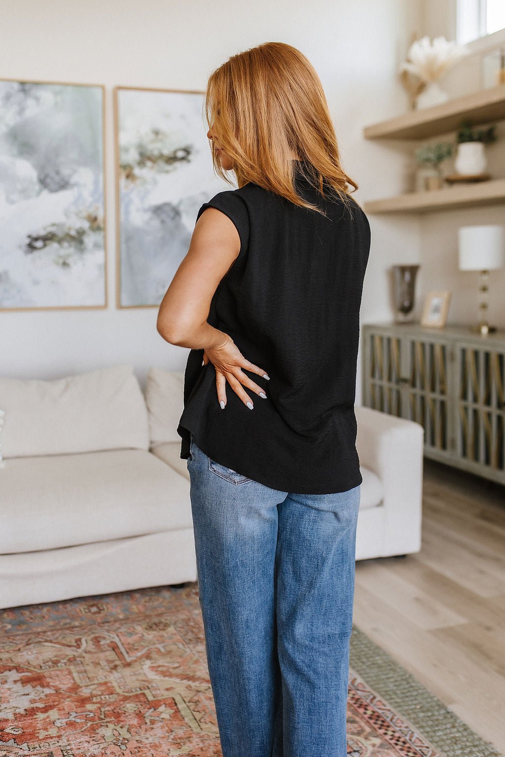 Elevate Everyday Blouse in Black - Happily Ever Atchison Shop Co.