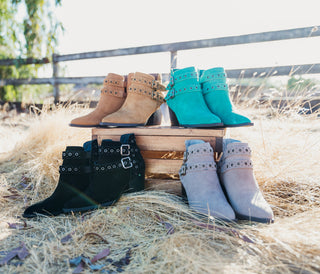 Elsa Leather Ankle Boot in Tan - 1985 the VAULT Boutique