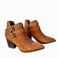 Elsa Leather Ankle Boot in Tan - 1985 the VAULT Boutique