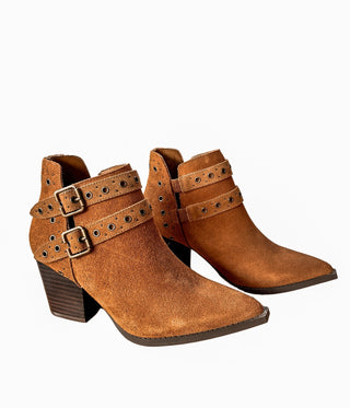 Elsa Leather Ankle Boot in Tan - 1985 the VAULT Boutique