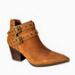 Elsa Leather Ankle Boot in Tan - 1985 the VAULT Boutique