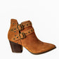 Elsa Leather Ankle Boot in Tan - 1985 the VAULT Boutique