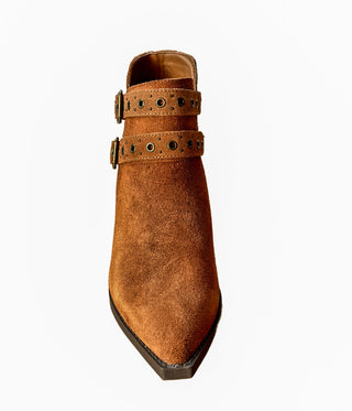 Elsa Leather Ankle Boot in Tan - 1985 the VAULT Boutique