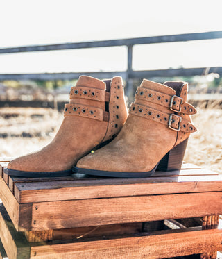 Elsa Leather Ankle Boot in Tan - 1985 the VAULT Boutique