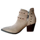 Elsa Leather Ankle Boot in Taupe - 1985 the VAULT Boutique