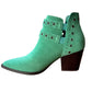 Elsa Leather Ankle Boot in Teal - 1985 the VAULT Boutique
