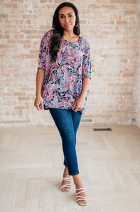 Essentially You Top in Pink Paisley - Happily Ever Atchison Shop Co.