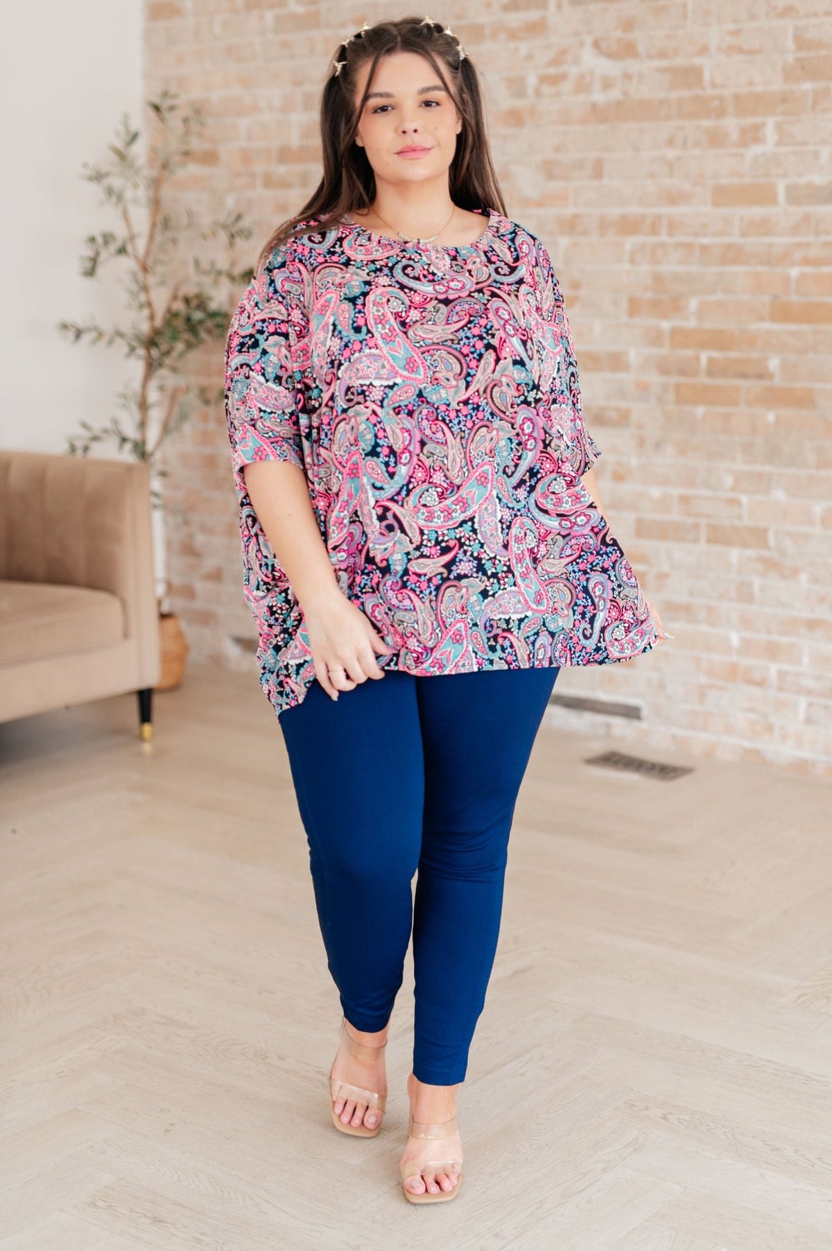 Essentially You Top in Pink Paisley - Happily Ever Atchison Shop Co.