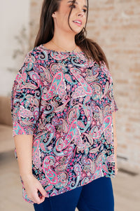 Essentially You Top in Pink Paisley - Happily Ever Atchison Shop Co.