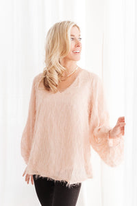 Express Yourself Top in Peach - Happily Ever Atchison Shop Co.