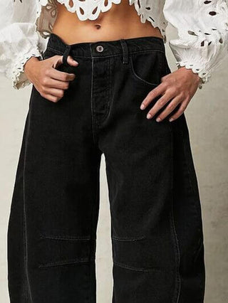 Wide Leg Jeans with Pockets - 1985 the VAULT Boutique