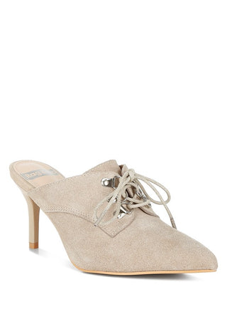 Miladi Suede Stiletto Mules - 1985 the VAULT Boutique