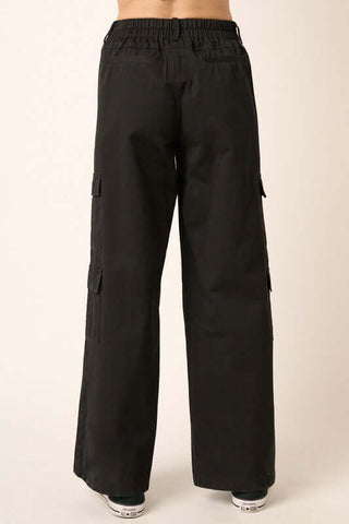 Mittoshop Low Rise Elastic Cover Waistband Cargo Pants - 1985 the VAULT Boutique